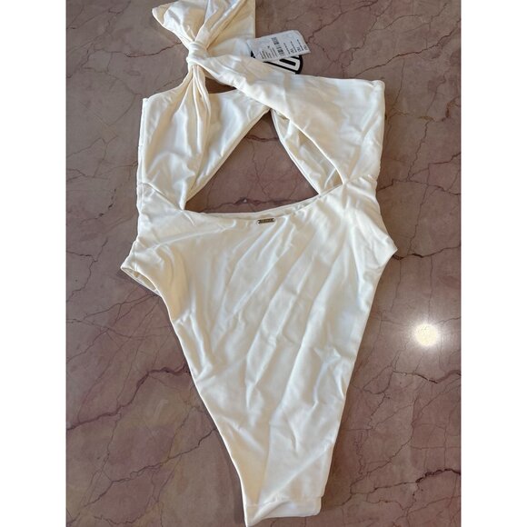 Marcia B Maxwell Aurora One Piece in Cream Small New Womens Swimsuit - Picture 5 of 10